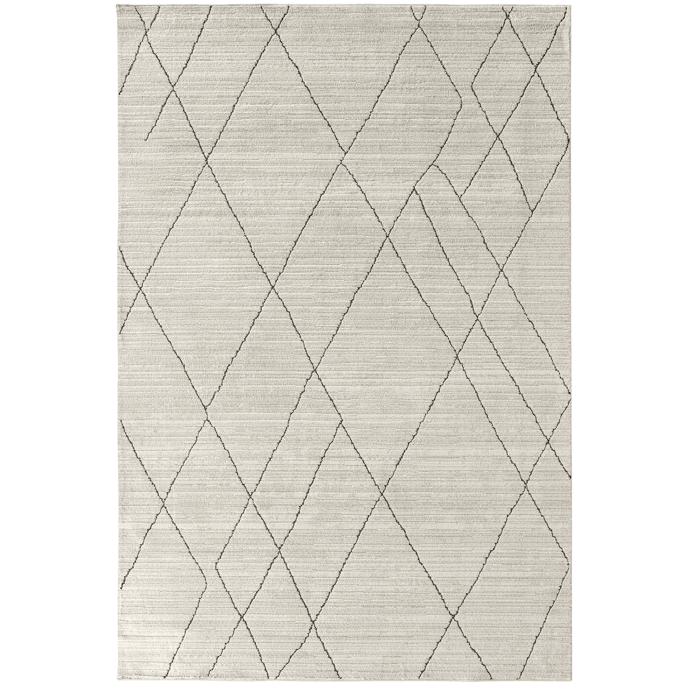 Zen Pearl carpets in charcoal and ivory, shown in a product top view as image 1